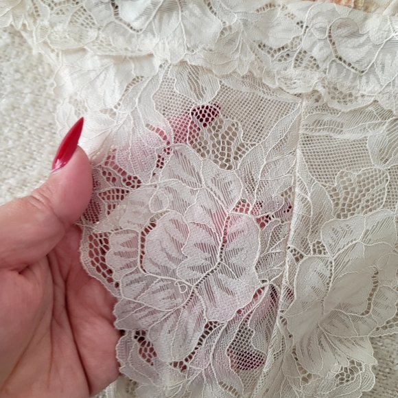 Free People Floral Bodysuit Large  Romantic Bell Sleeve | Western Gothic Nwot - Picture 13 of 17